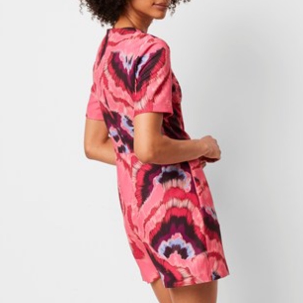 French Connection Raspberry Multi Printed Dress - image 4